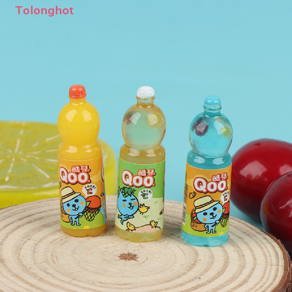 Set 10 Chai Nước Mini Tỉ Lệ 1 / 12 Dùng Để Trang Trí Nhà Búp Bê