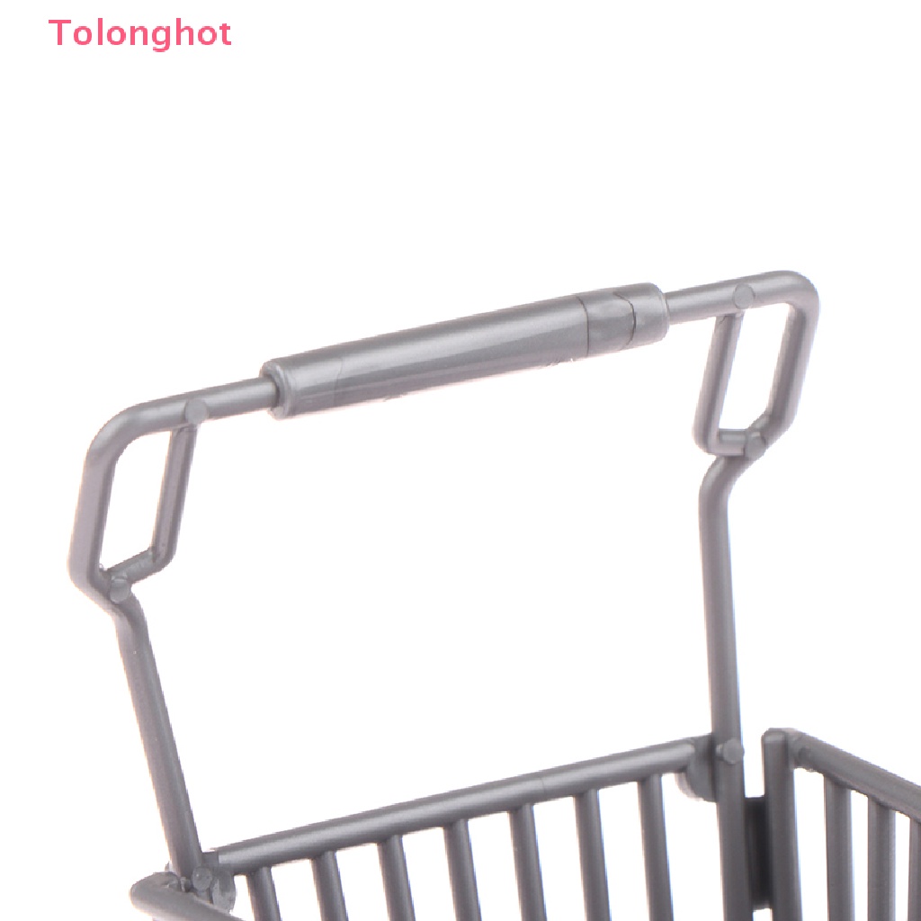 Mô Hình Xe Đẩy Mua Sắm Mini Thời Trang Cho Nhà Búp Bê