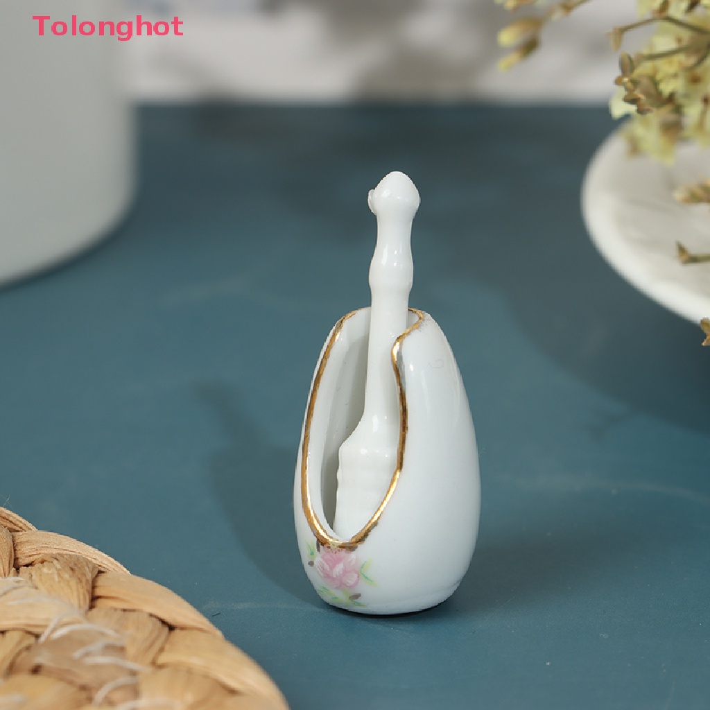 Set 8 Chai Đựng Xà Phòng Bằng Sứ Tỉ Lệ 1 / 12 Trang Trí Nhà Búp Bê