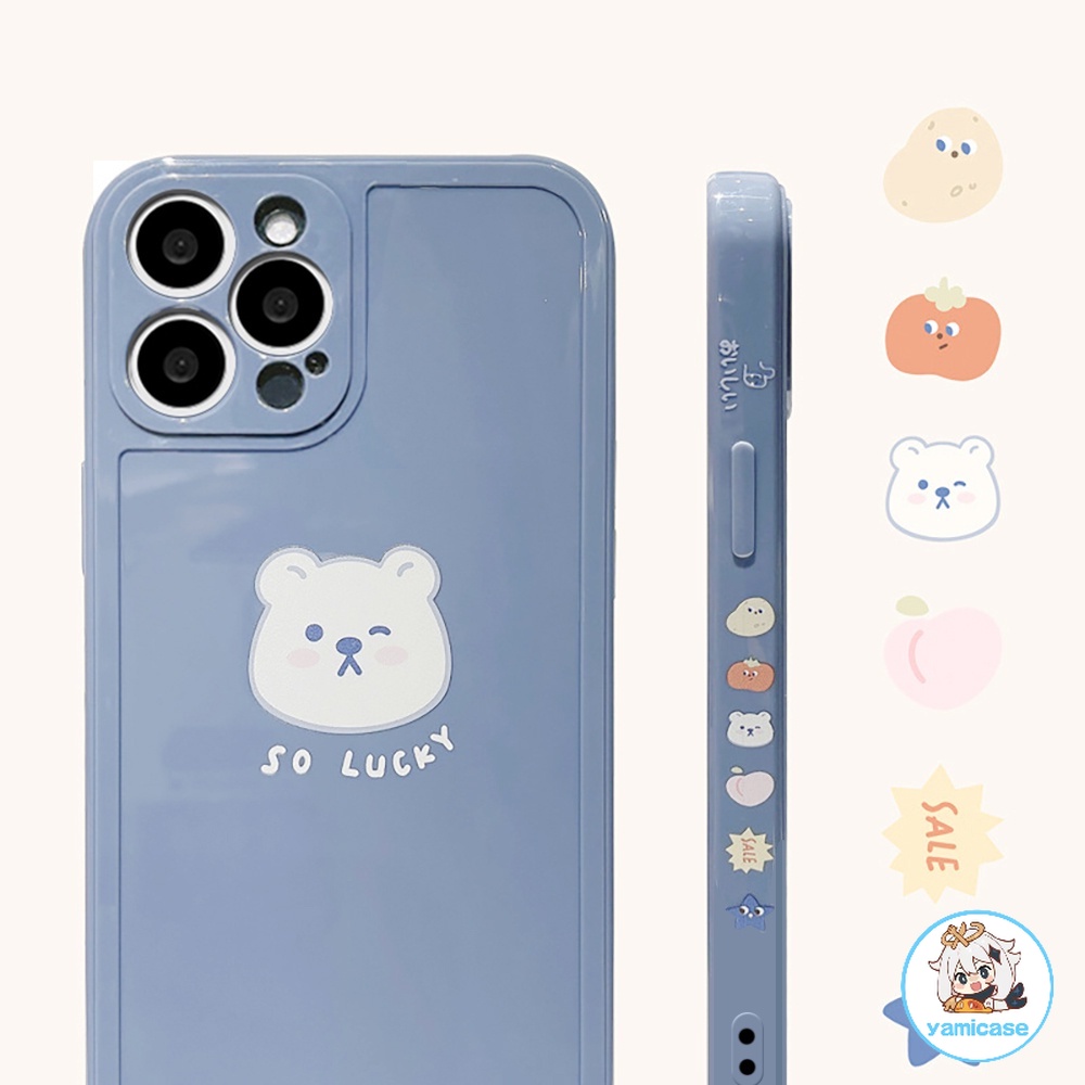 Ốp Điện Thoại Cho Iphone 11 14 Pro Max Bóng Chống Nước Màu Xanh Dương Đơn Giản Cho Iphone 7Plus 8Plus XS Max/11 Pro Max/12/12 Pro Max/13/13 Pro/13 Pro Max /14/14 Pro/14 Plus