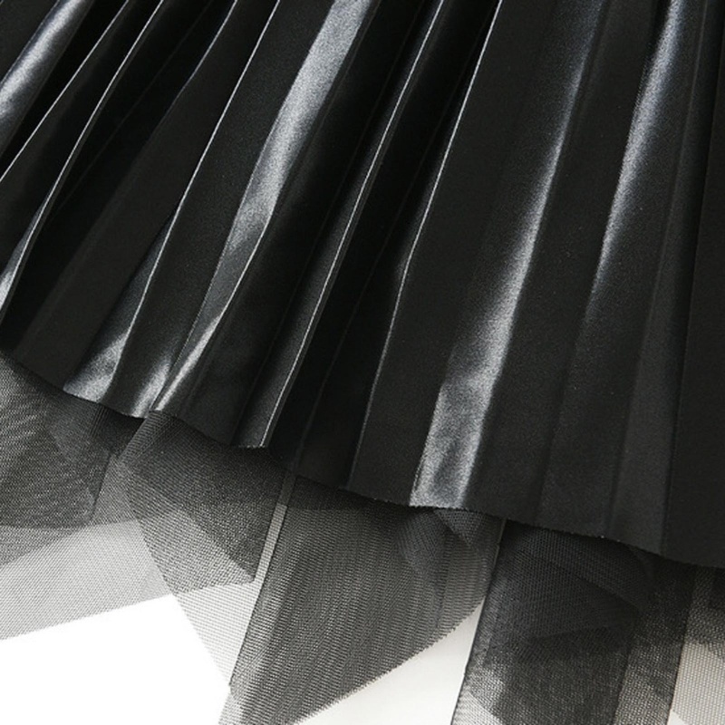 Xiangbao Chân Váy Midi Dáng Chữ A Dài Vải Tuyn Lưới Xuyên Thấu Nhiều Lớp Đính Hạt Trang Trọng Cho Nữ