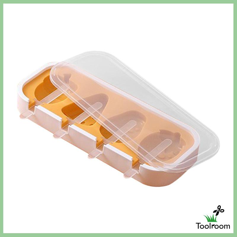 Khuôn Làm Kem Que Hình Hoạt Hình Dễ Vệ Sinh Có Thể Tái Sử Dụng