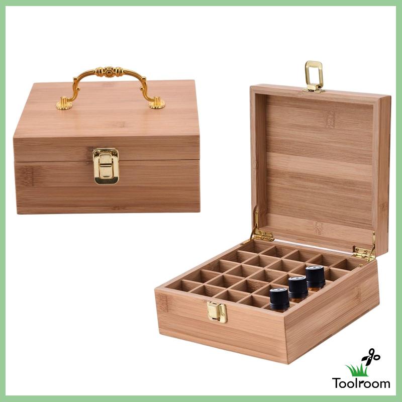 Hộp Đựng Tinh Dầu 25 Ngăn Có Tay Cầm Tiện Dụng