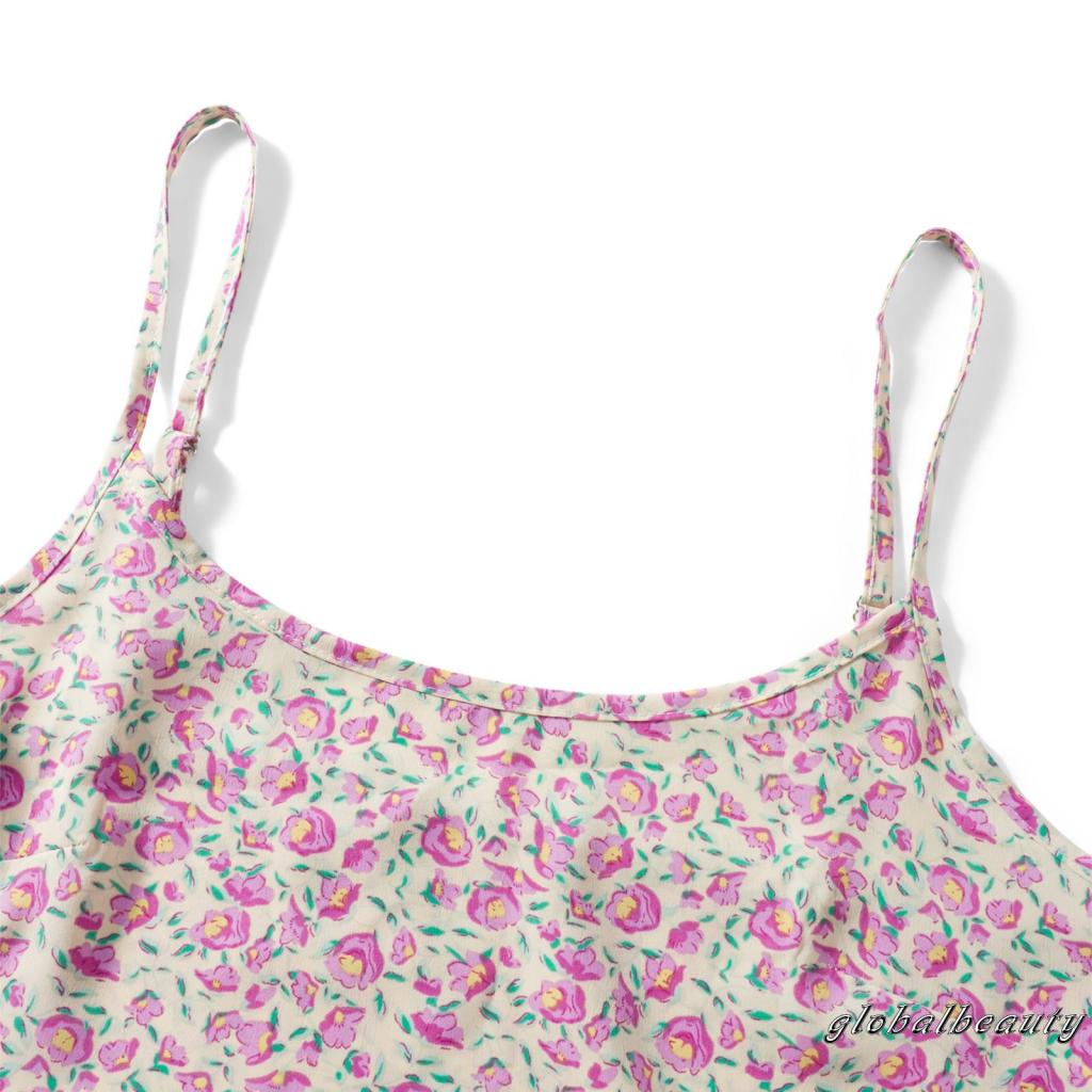 Đầm Hai Dây Họa Tiết Hoa Thời Trang Mùa Hè Cho Nữ