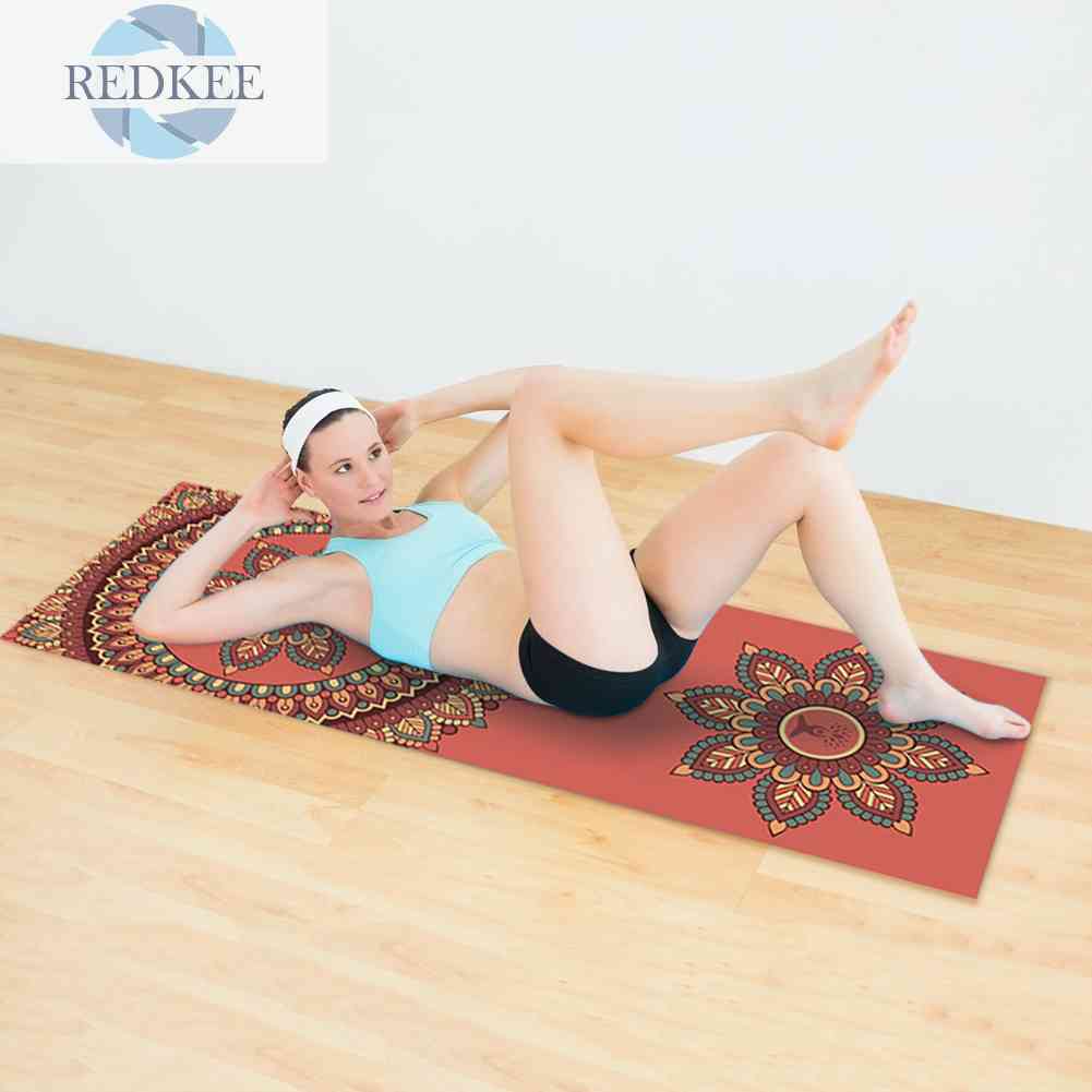 Thảm Tập Yoga Tại Nhà Bằng Sợi Micro Thiết Kế Gấp Gọn Tiện Dụng