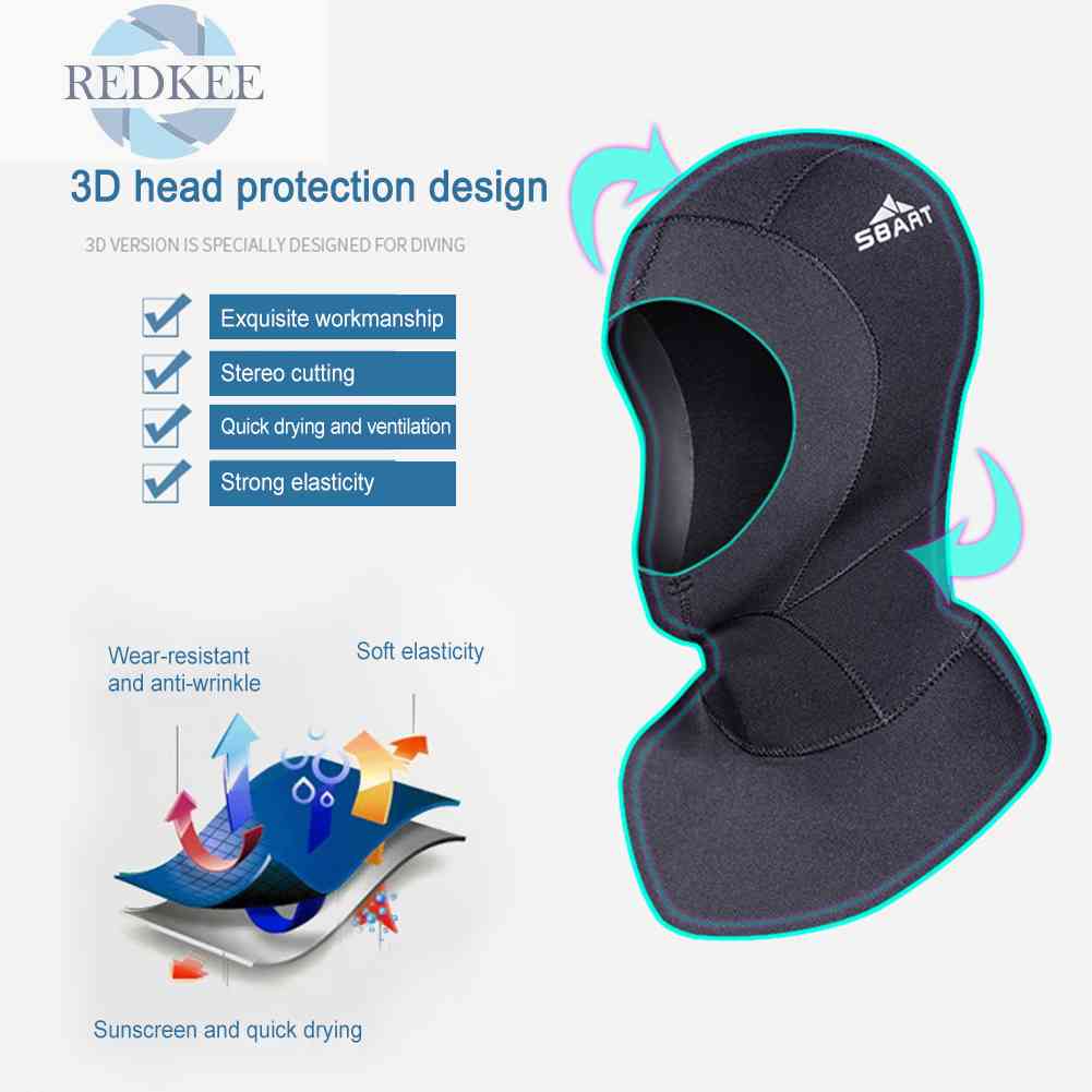 Mũ Bơi Bằng Cao Su Gọn Nhẹ Chống Lạnh Mau Khô Cho Nam Nữ