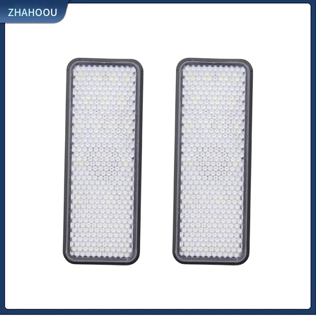 ☃Phụ Kiện Trang Trí Nhà Cửa Độc Đáo Sáng Tạo☃ 1 Cặp Đèn Led Phản Quang Hình Vuông Chống Nước Gắn Biển Số Xe Máy Xe Đạp Điện