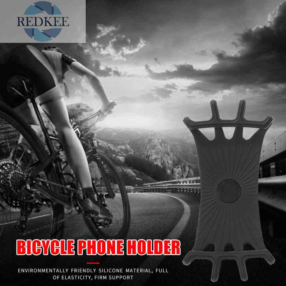 Giá Đỡ Điện Thoại Bằng Silicone Gắn Tay Lái Xe Đạp