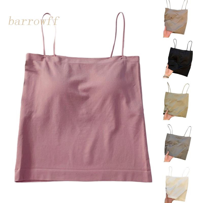 Brroa Áo Ống Hai Dây Màu Trơn Thời Trang Mùa Hè Quyến Rũ Cho Nữ