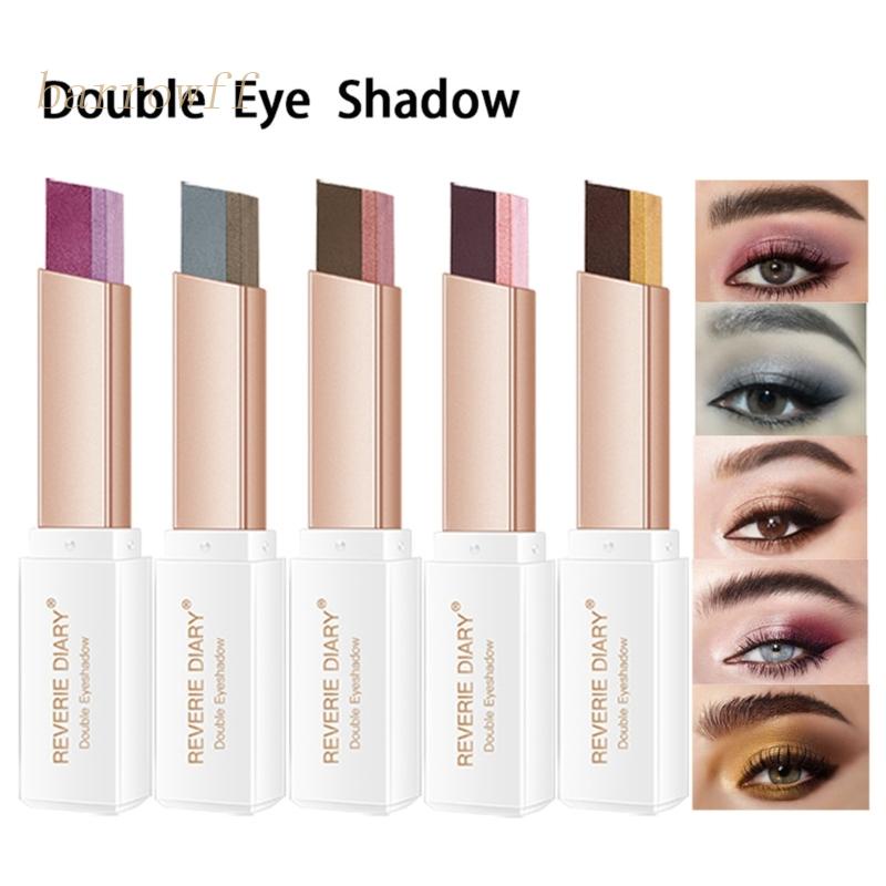 Phấn Mắt Hai Tông Màu Sắc Lấp Lánh Chống Thấm Nước Thương Hiệu brroa