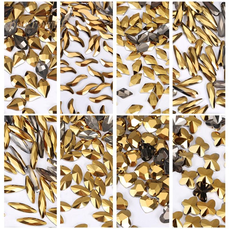 Đá Quý 3D Màu Vàng Trang Trí Móng Tay