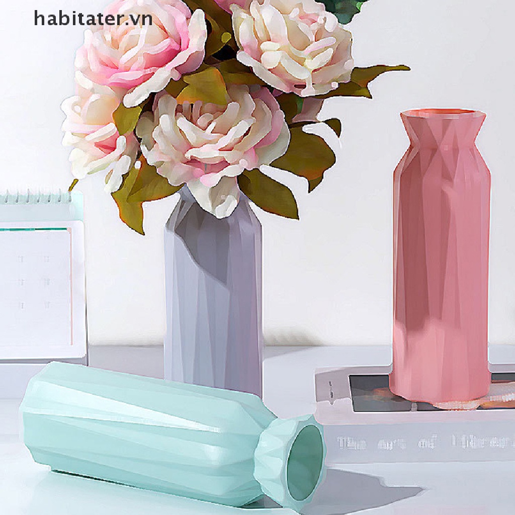 1 Bình Hoa Bằng Nhựa Phong Cách Bắc Âu Dùng Để Trang Trí Phòng Khách