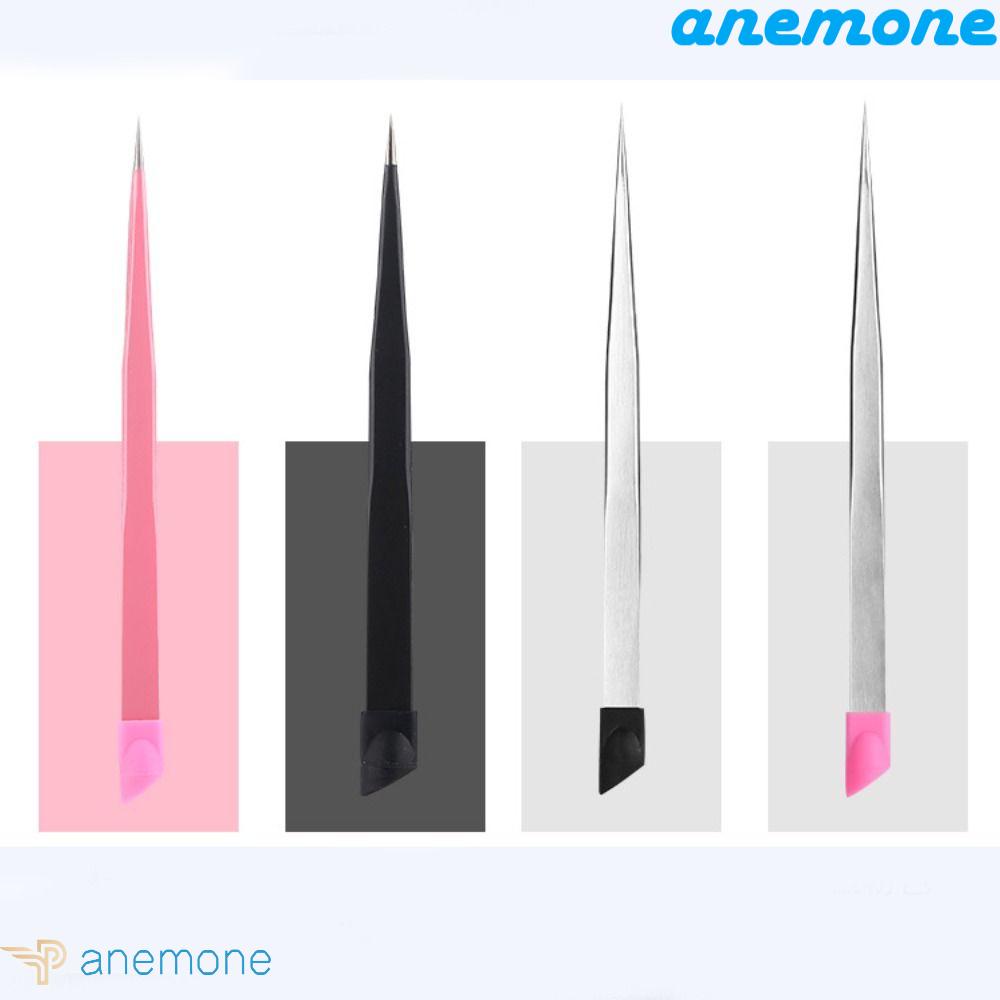 Nhíp Làm Móng Bằng Thép Không Gỉ Với Đầu Silicone Chuyên Dụng