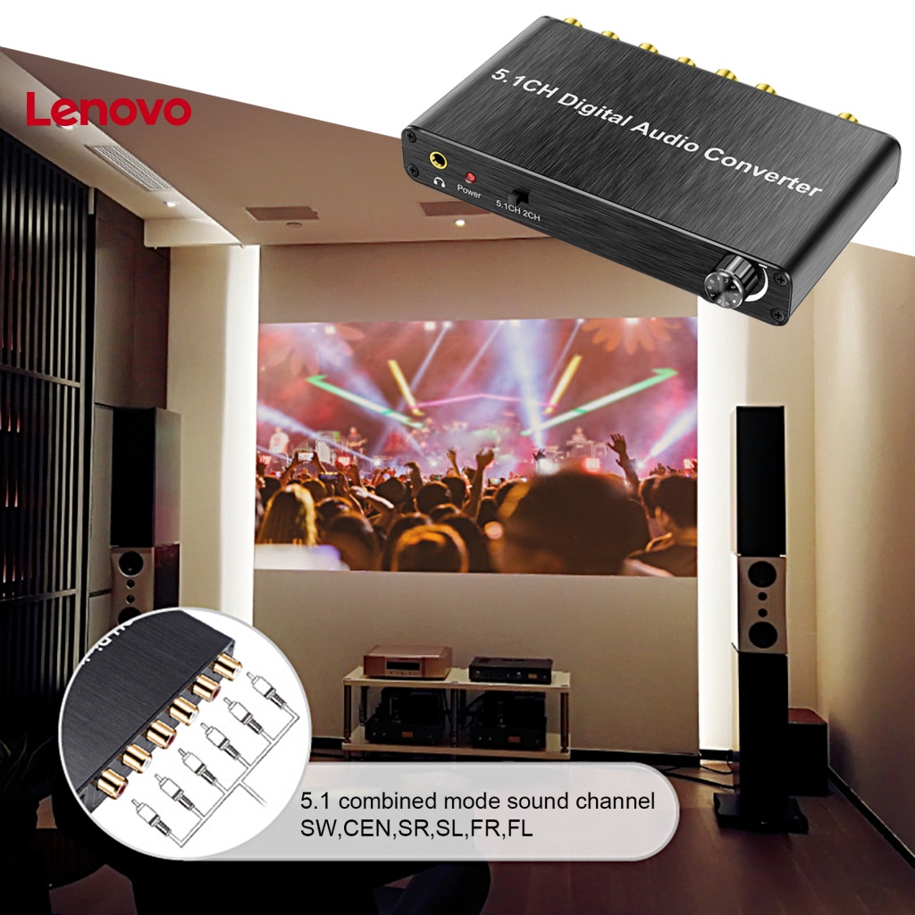 Bộ Giải Mã Tín Hiệu Âm Thanh Nhanh DTS-Ding Spdif 5.1CH Cho TV