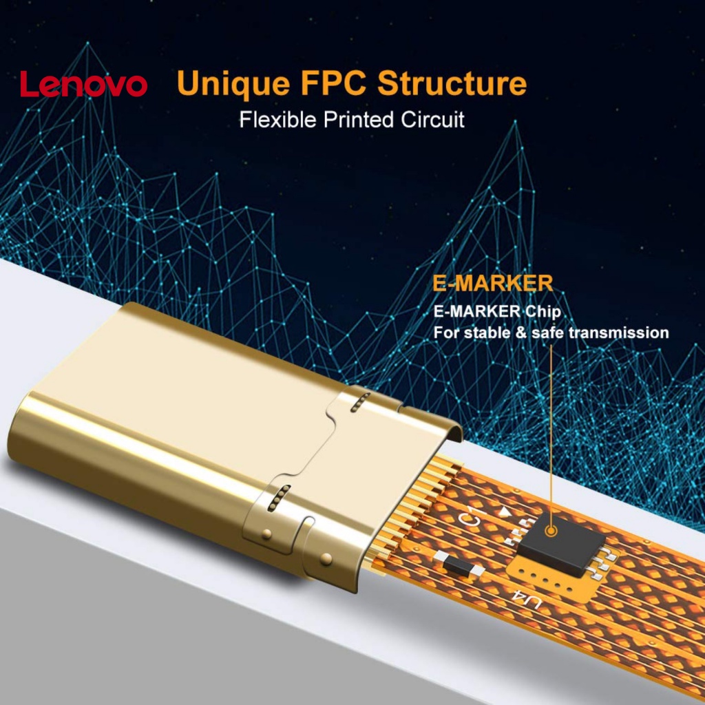 Cáp Video 13cm Chip Emark 4K Hỗ Trợ Sạc Nhanh 3A PVC USB-C 3.1Gen 2 Video Cho Máy Tính