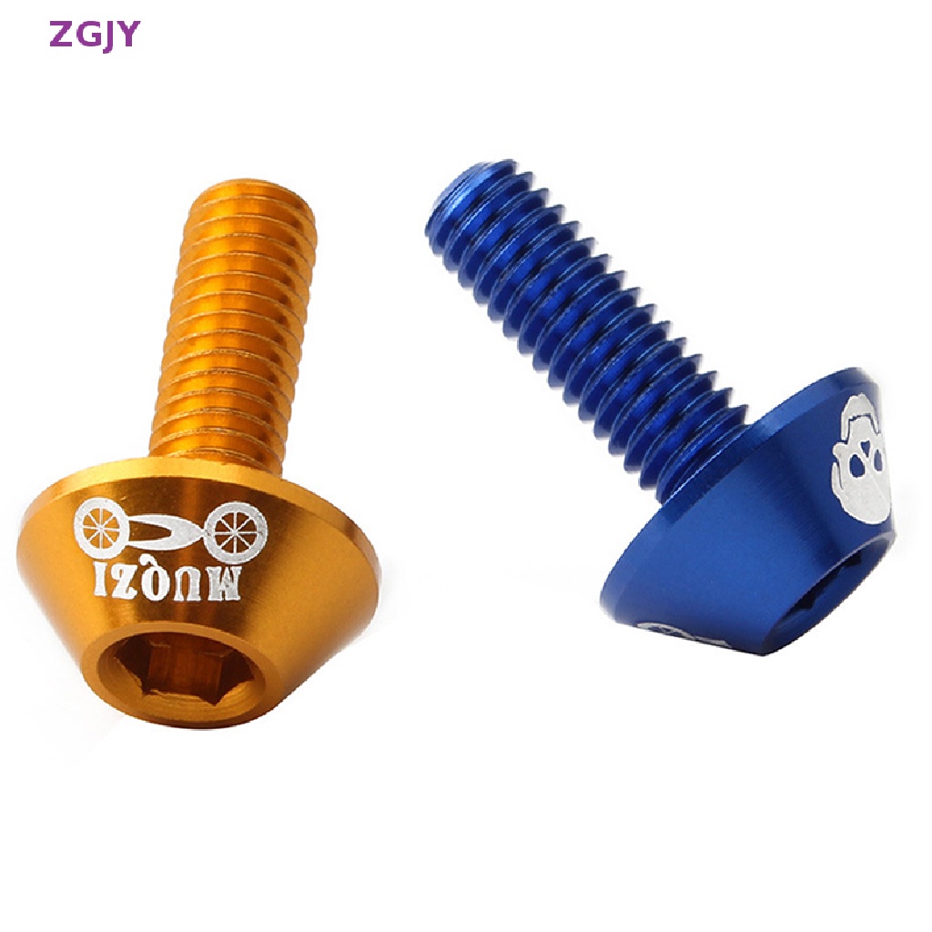 Bộ 4 Ốc Vít Hợp Kim Nhôm ZGJY M6 Gắn Phanh Xe Đạp Leo Núi Mới