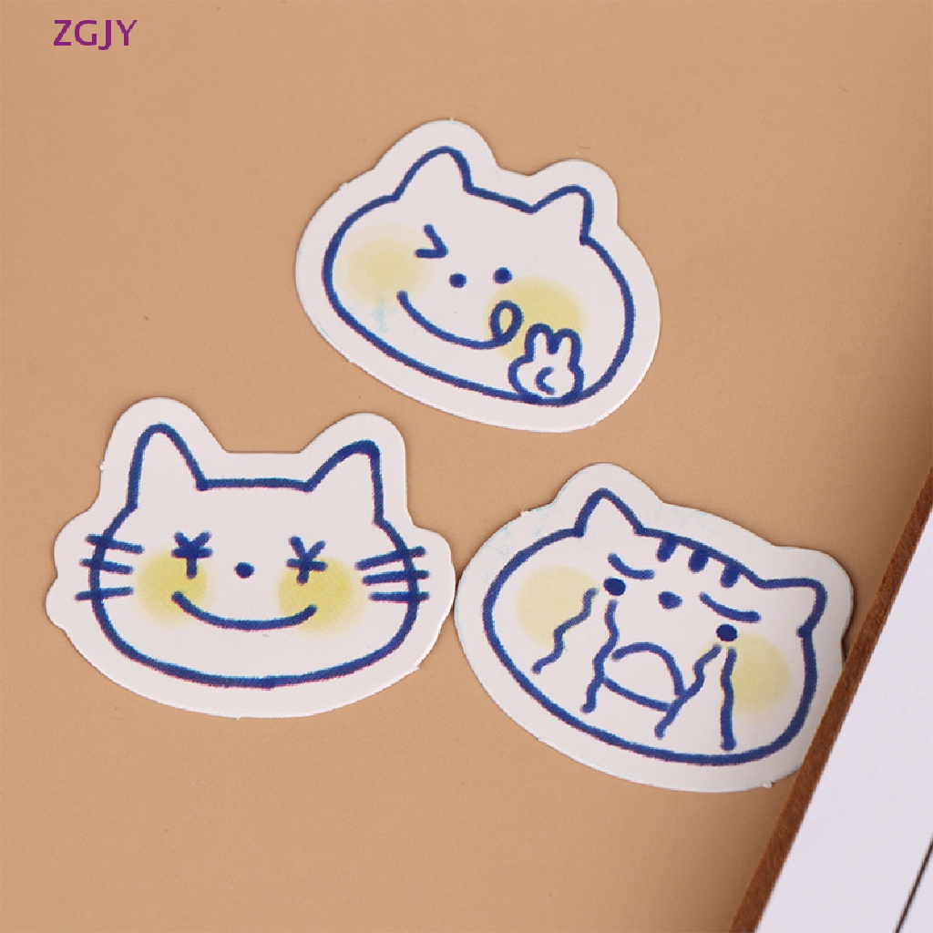 Set 40 Sticker Dán Trang Trí Nhật Ký Hình Động Vật Dễ Thương Mới