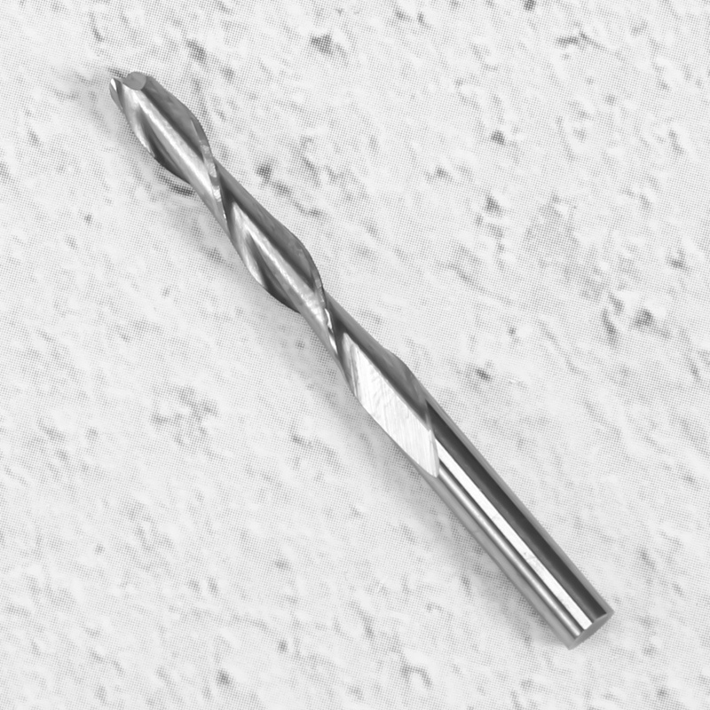 10x 1 '8 inch 3.175mm cacbua CNC đôi hai ống xoắn ốc Bits End Mill Bộ định tuyến 22mm
