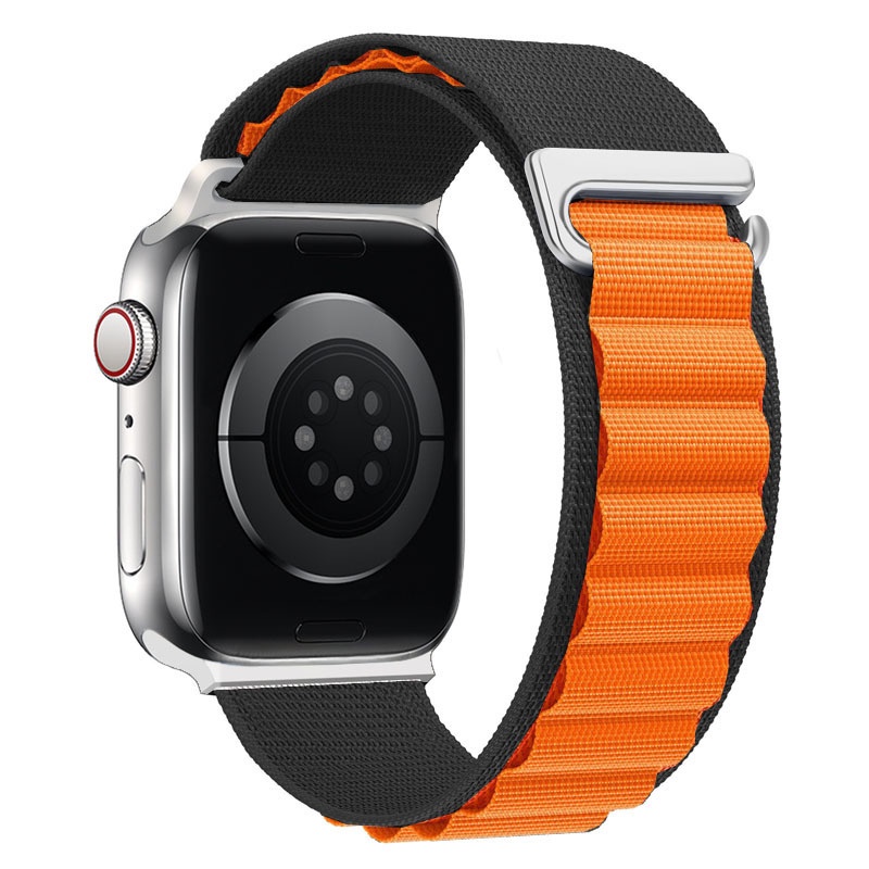 Dây Đeo Đồng Hồ Bằng Nylon 49mm 44mm 40mm 45mm 41mm 42mm 38mm Ultra 8 7 6 5 4 3 se