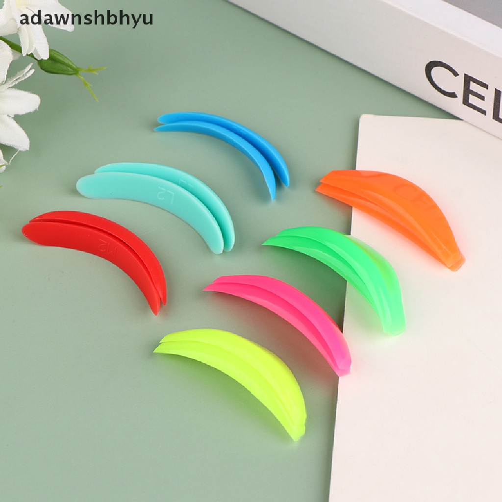 Bộ 7 Cặp Đệm Silicone Uốn Cong Lông Mi Có Thể Tái Sử Dụng