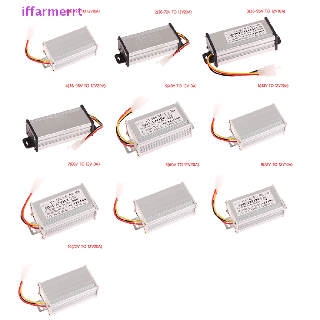 Bộ Chuyển Đổi Nguồn Điện DC 36 / 48 / 60 / 72 / 96V Sang 12V 10 / 20A DC