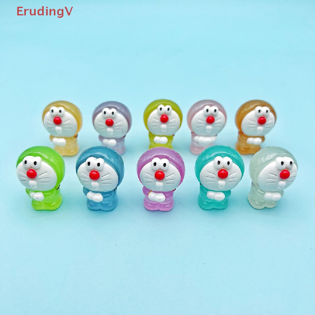 1 Đồ trang trí Nhân Vật Hoạt Hình Mini Bằng Nhựa Phát Quang Dùng Trang Trí DIY