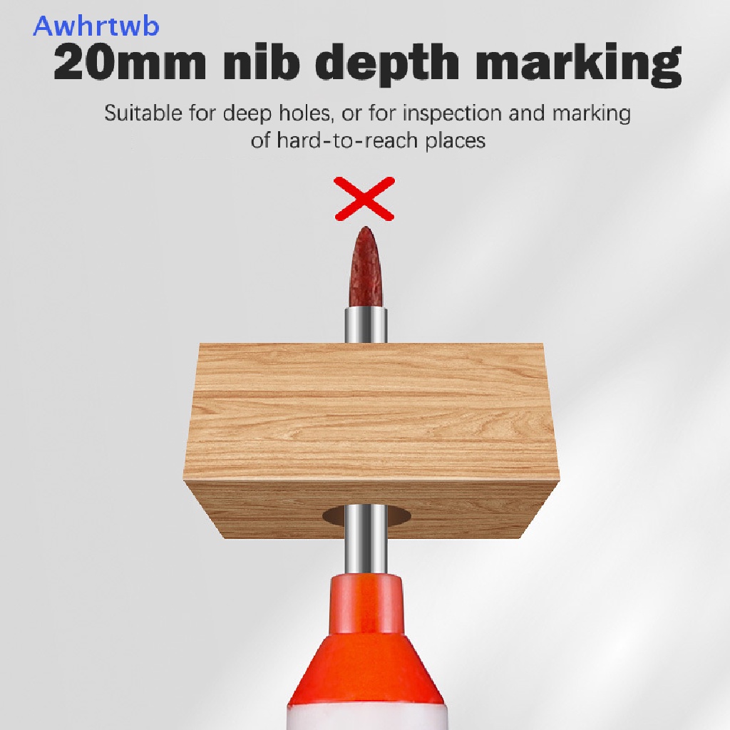 Bút Đánh Dấu Hai Đầu Lỗ Sâu Bằng Kim Loại 20mm Dành Cho Làm Mộc / Phòng Tắm Mới