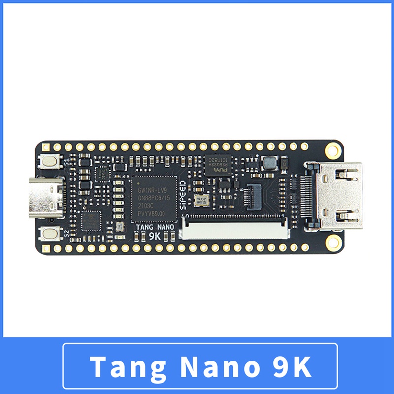 Bảng Mạch Phát Triển Tang Nano 9K FPGA Với Màn Hình LCD 4.3Inch GOWIN GW1NR-9 RISC-V HD Với Cáp Type C