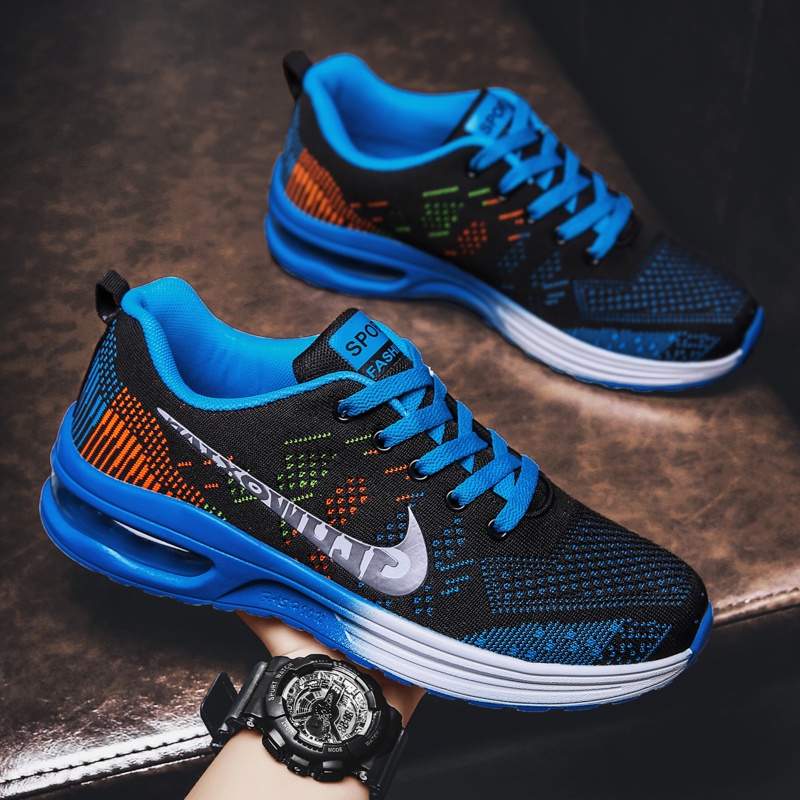 Hàng Có Sẵn Giày Thể Thao Leo Núi Phối Lưới Dệt Siêu Nhẹ Thoáng Khí Chống Trượt Thoải Mái Thời Trang Cho Nam Và Nữ