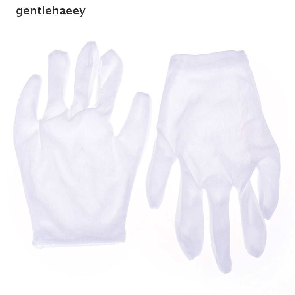1 Đôi Găng Tay Cotton Trắng Biểu Diễn Ảo Thuật Gia Cho Lễ Halloween