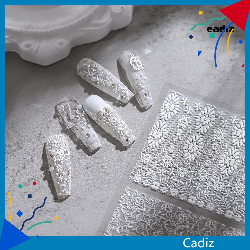 Miếng Dán Trang Trí Móng Tay Tự Dính Không Phai 5D DIY