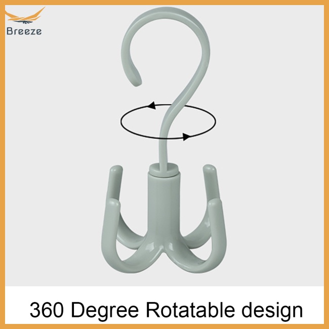 Móc Treo Đồ 4 Móng Xoay 360 Độ Đa Năng Tiện Dụng