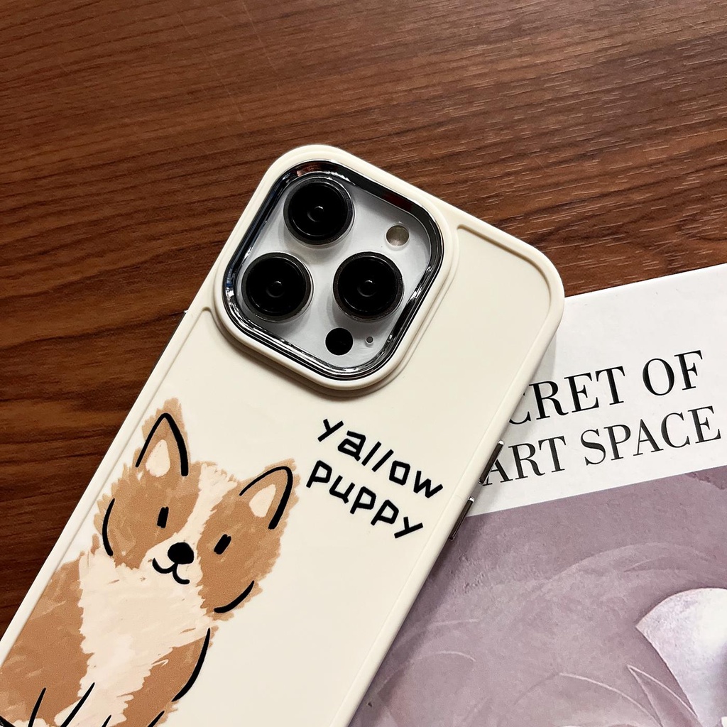 Ốp Điện Thoại TPU Mềm Chống Rơi Hình Cún Mèo Cho iPhone 14 13 12 11 PRO XR XS MAX 7 / 8 Plus