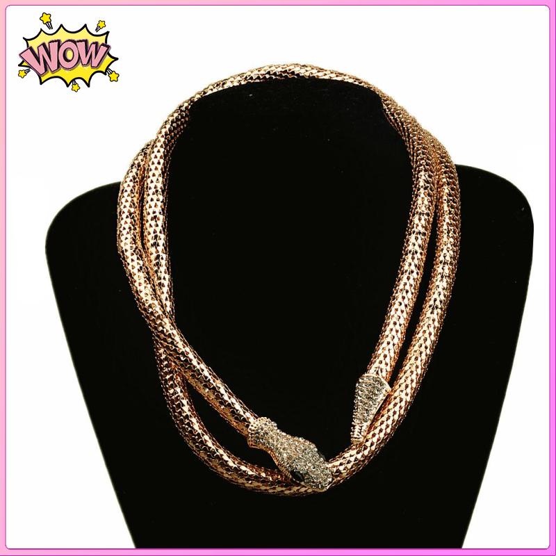 Vòng Cổ Choker Hình Rắn Đính Đá Thời Trang Cá Tính Cho Nữ