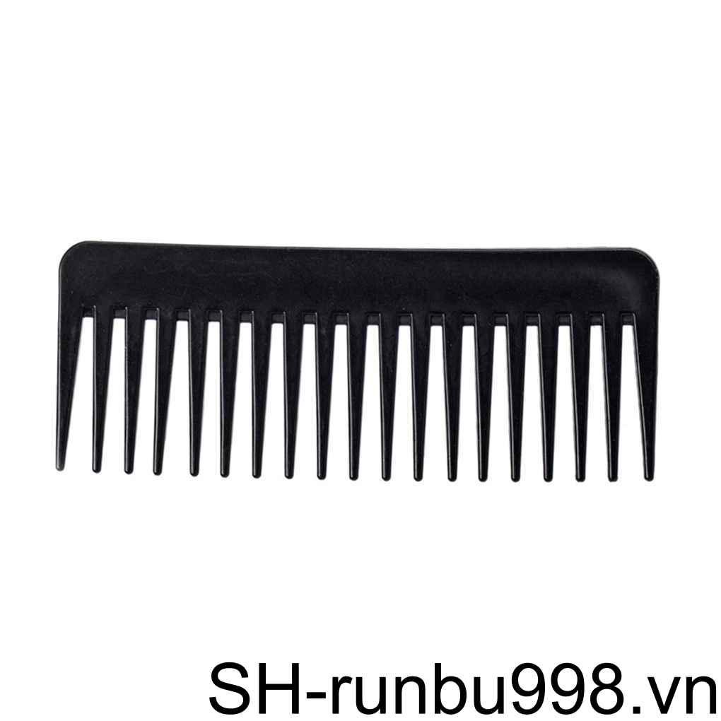 Lược Chải Tóc Răng Thưa 19 Răng Thưa Bằng Nhựa Màu Đen Chịu Nhiệt Chuyên Dụng Cho Salon