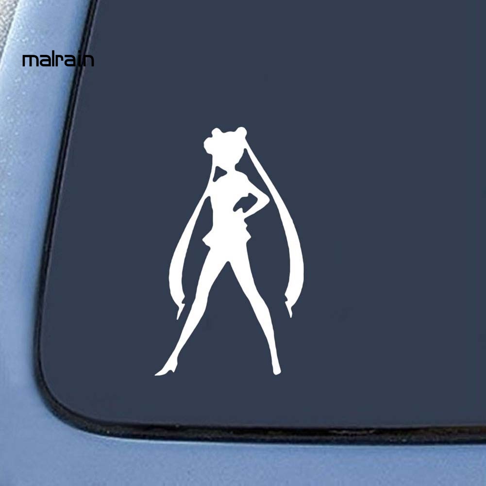 Đề Can Dán Trang Trí Xe Hơi / Xe Tải / Cửa Sổ Họa Tiết Hoạt Hình Thủy Thủ Mặt