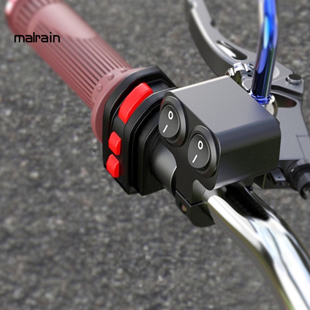 Công Tắc Điều Khiển Đèn Pha Gắn Tay Lái Xe Máy 12V