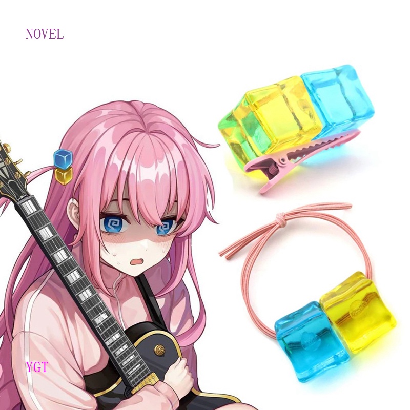 Anime Bocchi the Rock! Kẹp Tóc Hình Vuông Hóa Trang Halloween