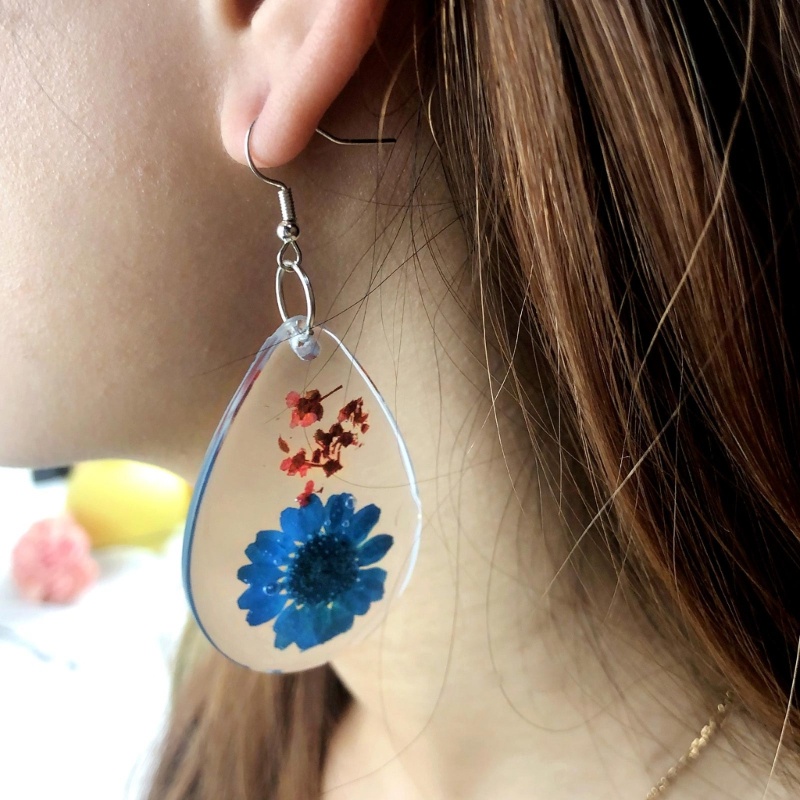 Khuôn Silicone Làm Bông Tai Hình Giọt Nước Thời Trang