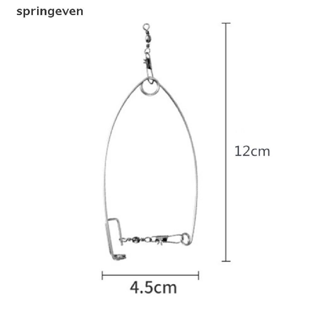 Set 5 Móc Lò Xo Câu Cá Tự Động Bằng Thép Không Gỉ