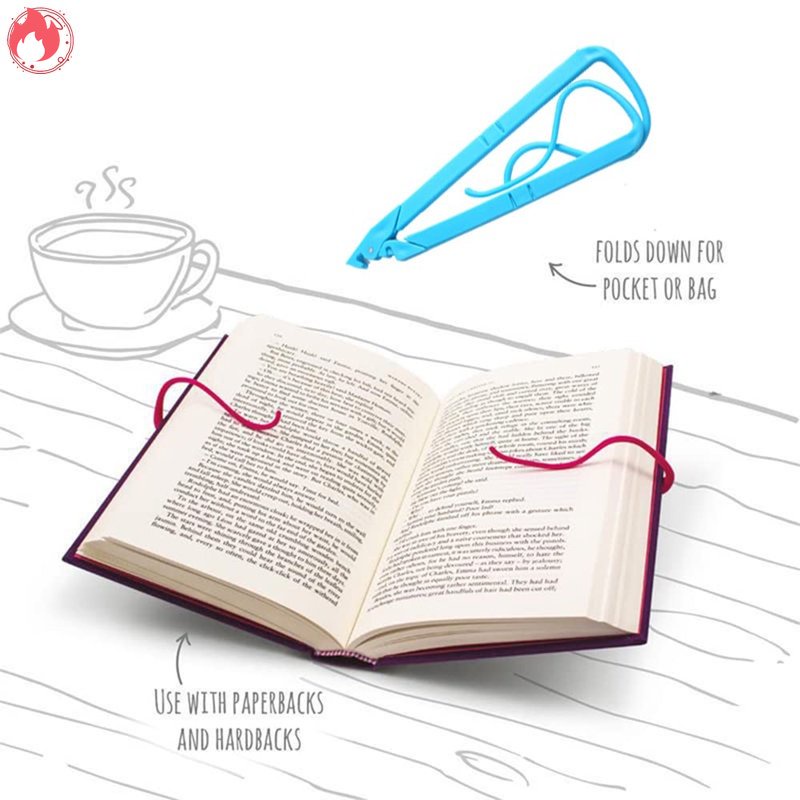 Kẹp Đọc Sách Màu Hồng Xanh Dương Dùng Cho Văn Phòng / Trường Học