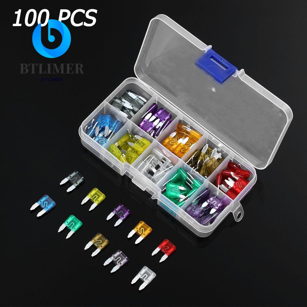 BTLIMER 100 Cầu Chì Lưỡi Mini Cho Xe Hơi