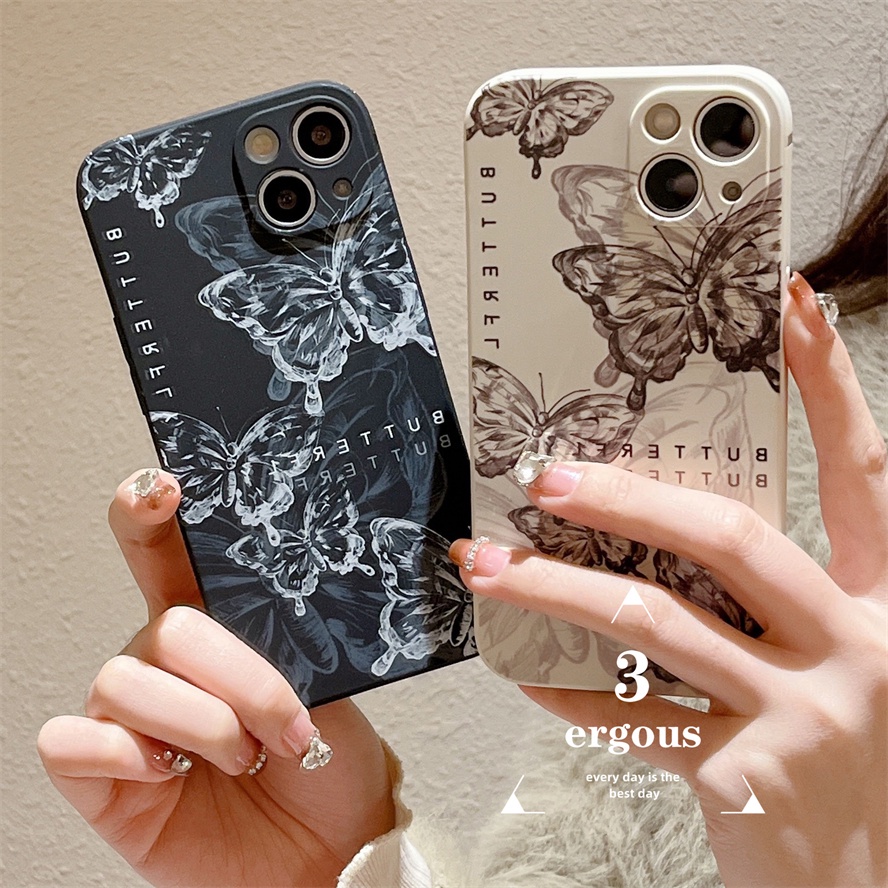 Ốp Điện Thoại TPU Mềm Hình Bướm Cho Vivo Y12A Y12s Y15A Y15s Y20 Y20i Y20s Y02S Y21 Y21s Y33s Y16 Y01 Y02s Y02 Y17 Y15 Y12 T1X Y35 Y22 Y95 Y93 Y91 V25 V27e V23e V21e V20Se V23 V20 Pro Y21T Y20sD Y20sG