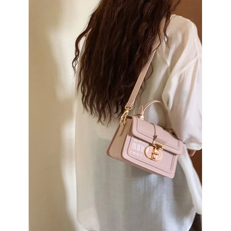 Túi Xách Da Đeo Vai Hình Vuông Cỡ Nhỏ Phong Cách Âu Mỹ Thời Trang Cho Nữ