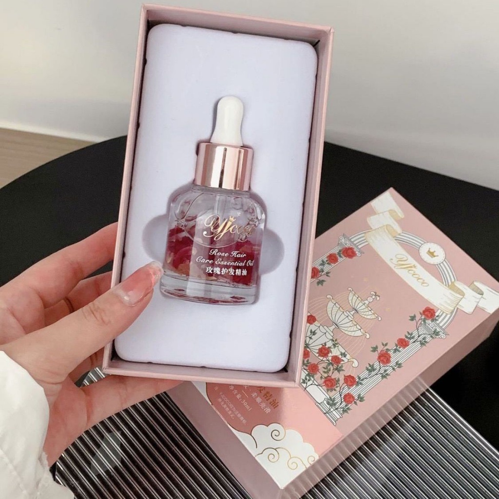 Hàng Có Sẵn Trong Kho#Set 4 / 2 Tinh Dầu Hoa Hồng Giúp Dưỡng Ẩm Và Phục Hồi Tóc Hư Tổn