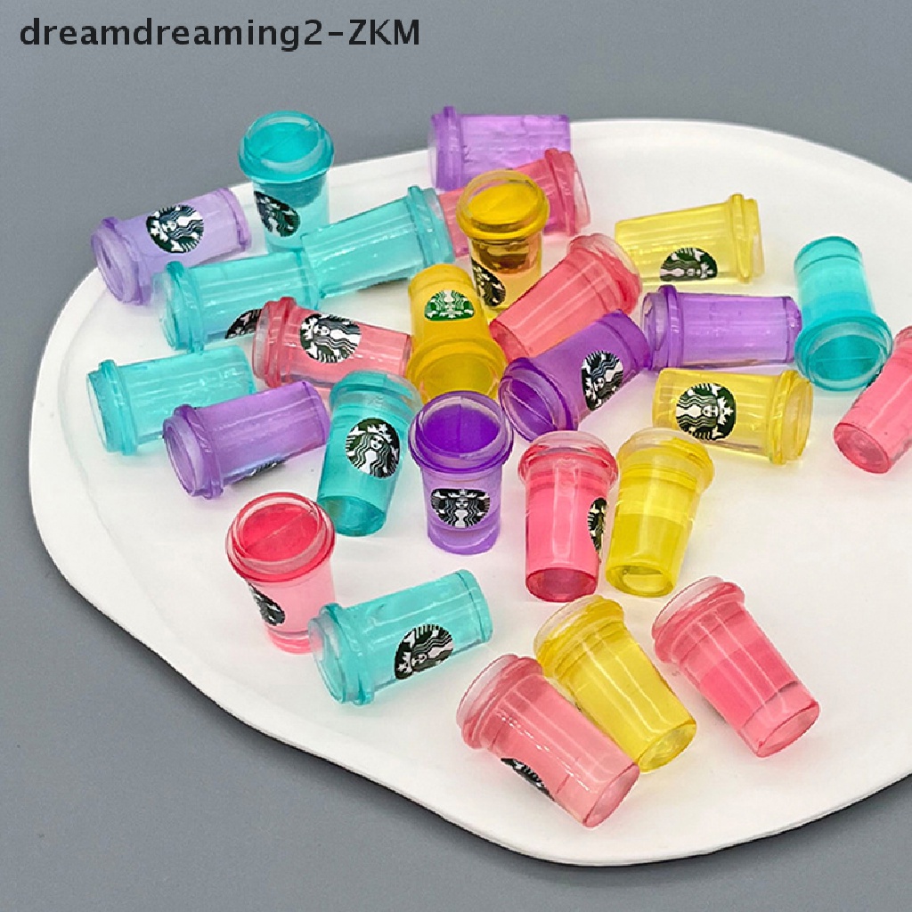 [Dreaming] Set 5 Ly Cà Phê Mini Trang Trí Phong Cảnh Nhà Búp Bê [zkm]