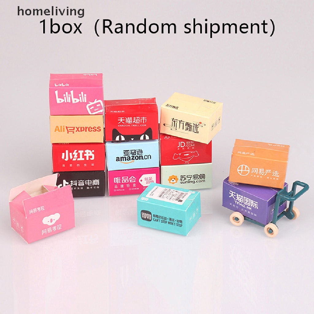 1 Hộp Giao Hàng mini Trang Trí Nhà Búp Bê