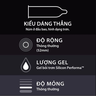 Bao cao su kéo dài thời gian quan hệ Durex Perfoma hộp 12 bao