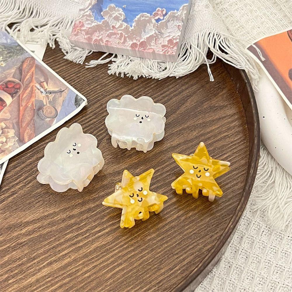 DANILO Kẹp Tóc Hình Ngôi Sao Acetate Thời Trang Hàn Quốc Cho Nữ