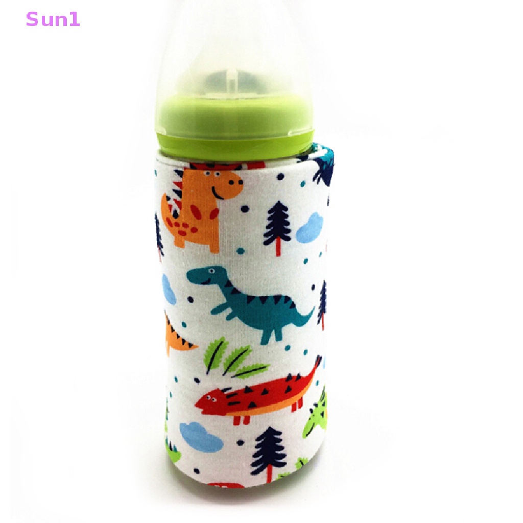 Túi Giữ Ấm Bình Sữa Em Bé Mềm Mại Có Cổng USB Mang Đi Du Lịch Tiện Lợi Sun1 >